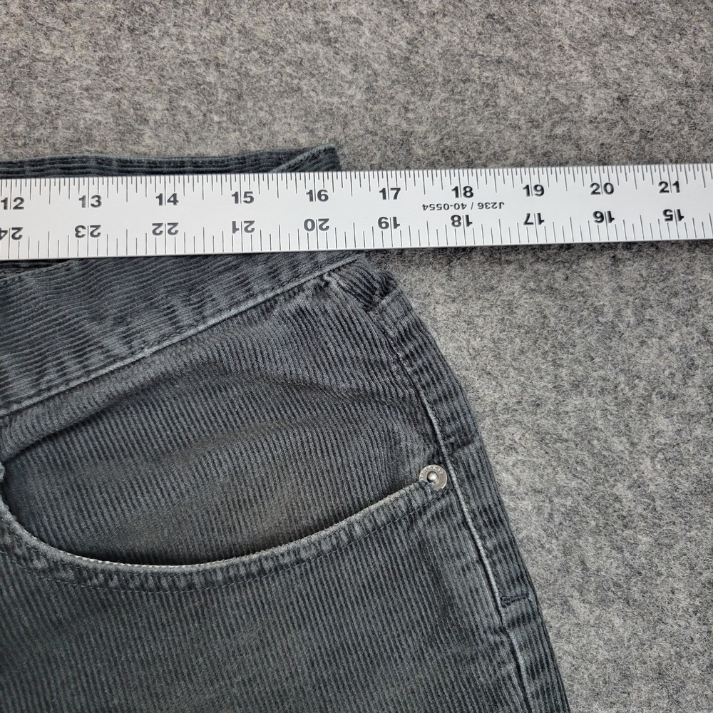 Patagonia Pants Mens 32R Dark Gray Corduroy Mid Rise Straight Leg Preppy Y2K - Picture 7 of 11